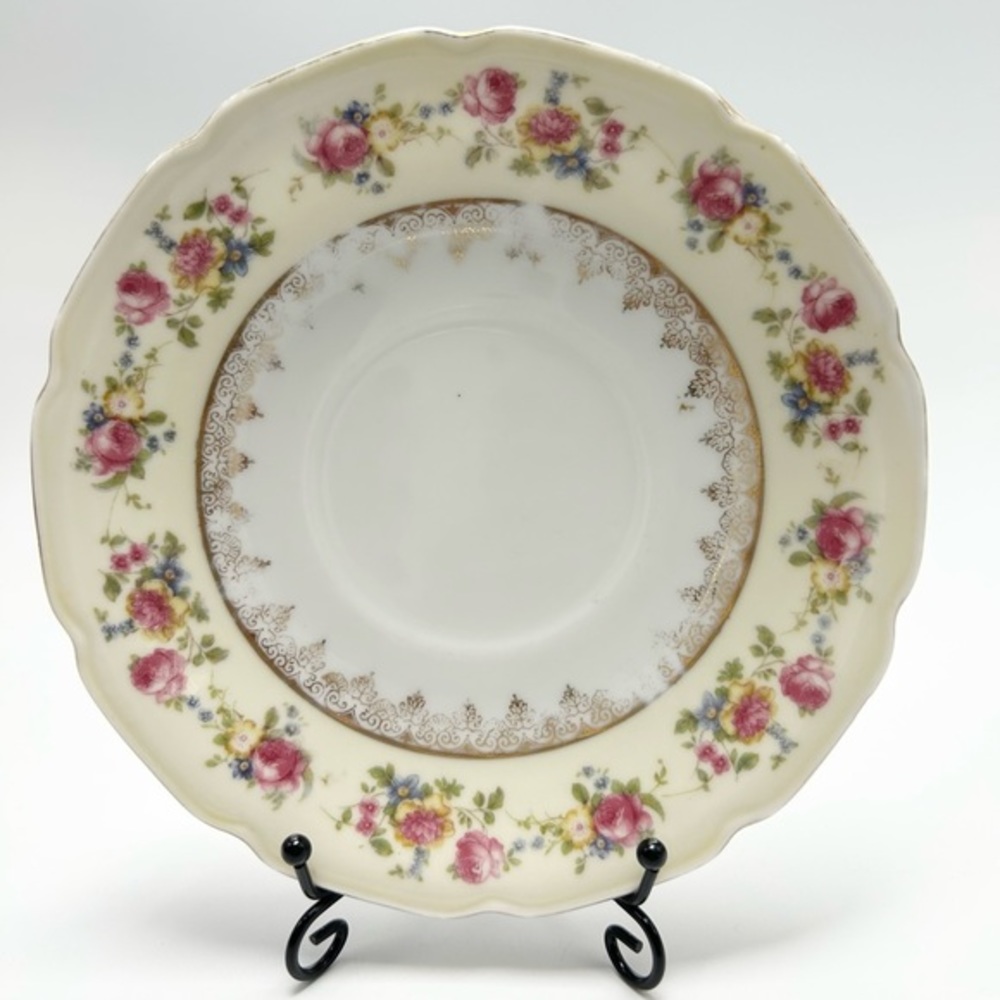 🏰💛💐Gold Castle - porcelain plate.